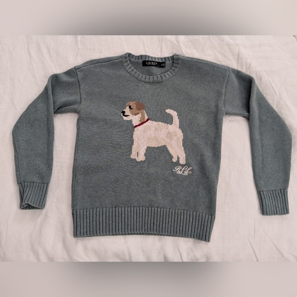 Ralph Lauren Sweater - light blue Terrier - XS